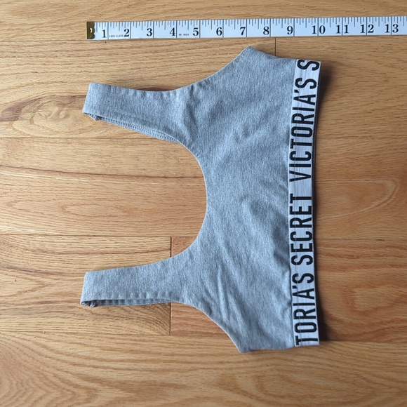 Victoria's Secret. Logoed Grey Bralette. Size Medium. - Picture 7 of 8